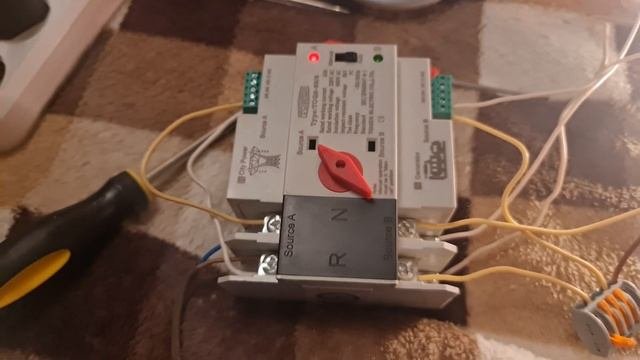 Автоматический переключатель передачи, 2P 63A 230V MCB для генератора с Алиэкспрес !