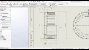 Как нанести размеры диаметров на местный вид в SolidWorks