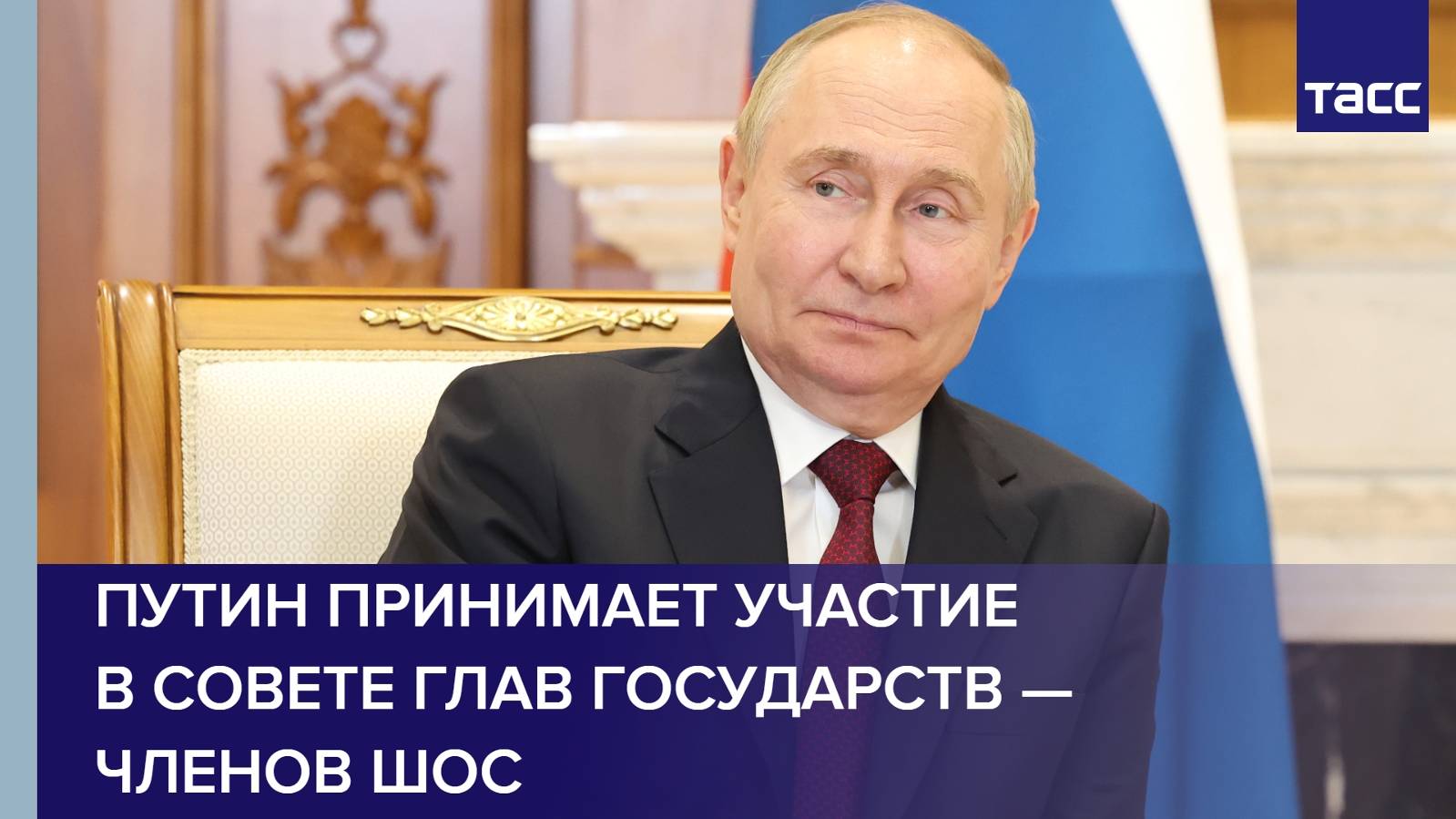 Путин принимает участие в Совете глав государств — членов ШОС
