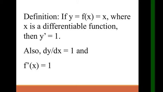 CONSTANT AND IDENTITY FUNCTION RULES | FINDING THE DERIVATIVES | BASIC CALCULUS | TAGLISH смотреть онлайн