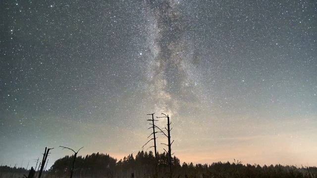 Млечный Путь над Водоёмом