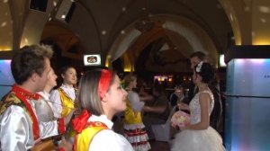 Встреча молодоженов на свадьбе в русском стиле. Шоу группа Мармелад