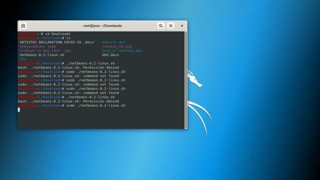 Permission denied kali linux netbeans смотреть онлайн