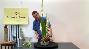 How To Make A Tall Floral Design Using Gladiola And Delphinium