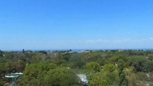 Ейск, панорама сверху, парки