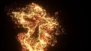 [Футаж] Танцующий силуэт из частиц 4