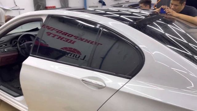 BMW 740d f01 f02 Антихром Тонировка ! Shadow line смотреть онлайн