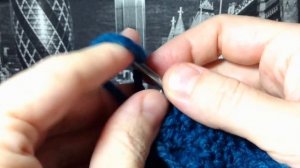 Двусторонний узор спицами Крупная сетка или Швейцарский сыр