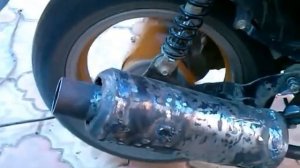 Самодельный глушитель на скутер