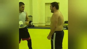 Жёсткие тренировки Хабиба Нурмагомедов