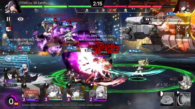 CounterSide: continue A.Yuna so shell be ban increased platinum 1 rank arena PVPno awakened unit