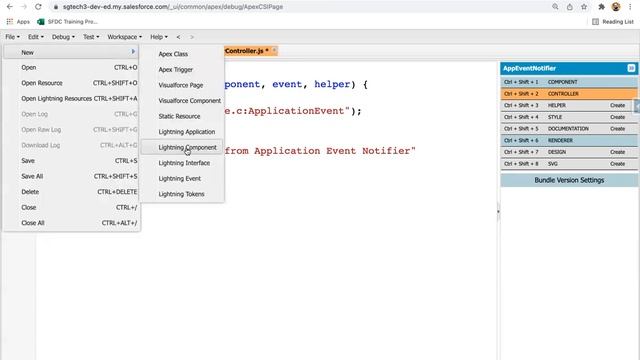 26 Application Event | Lightning Aura Component Development | Learn Salesforce Development