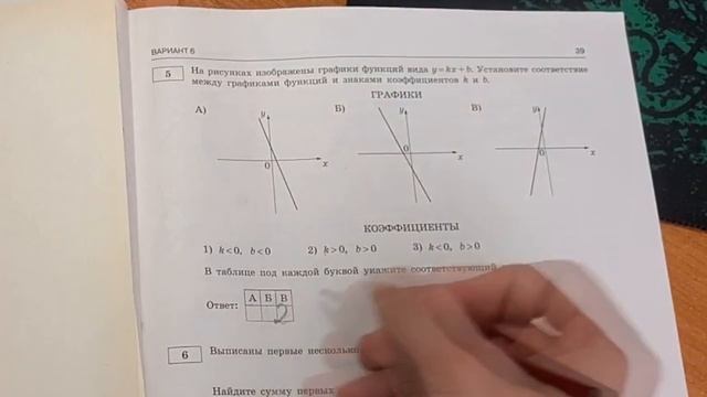 ОГЭ 2017 модуль Алгебра ( вар 6) Ященко 36 вариантов смотреть онлайн
