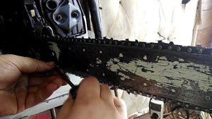 как правильно натянуть цепь на бензопиле