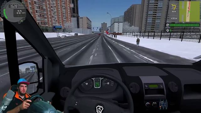 РАБОТАЮ ВОДИТЕЛЕМ ГАЗЕЛИ - ГРУЗОПЕРЕВОЗКИ в CITY CAR DRIVING с РУЛЕМ смотреть онлайн