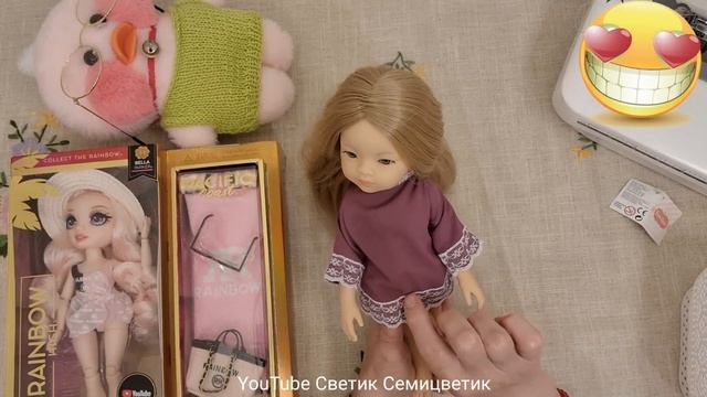 Распаковка кукла Паола Рейна Маника Розпаковка лялька Paola Reina Много нарядов Гардероб Doll outfi