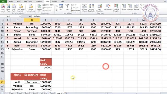 Excel Advance Filter and Auto Filter with Example Part 5| Learn Excel