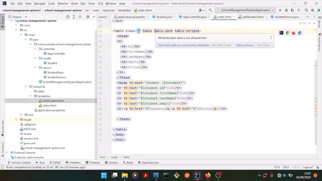 How to build a Student Management System using spring boot framework