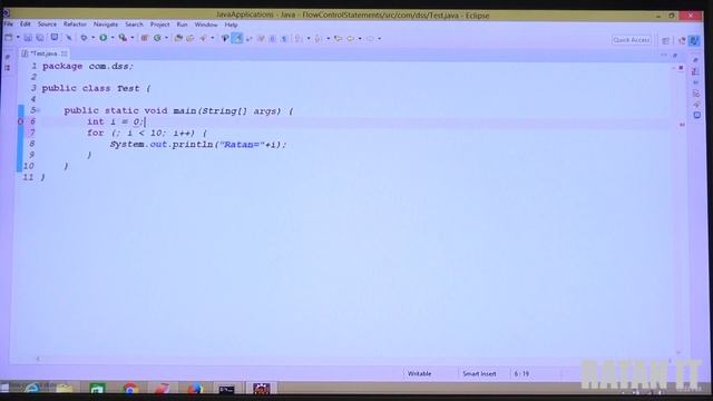 Core java ||Flow Control Statements || video-4 || Iteration Statements || For-loop || Ratan Sir смотреть онлайн