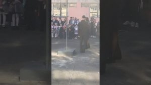 Вынос и подъём флага Российской Федерации. Подъём флага РФ