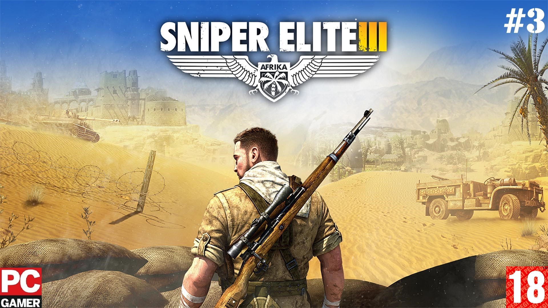 Sniper Elite 3(PC) - Прохождение #3. (без комментариев) на Русском.