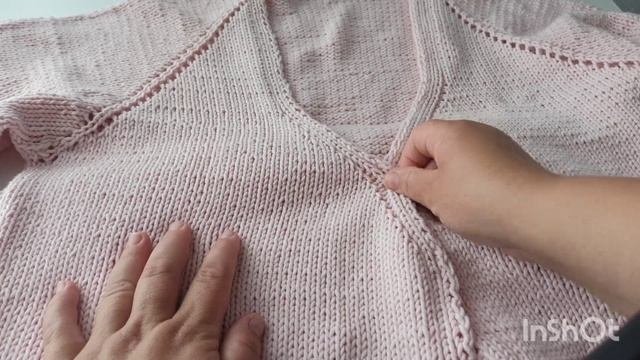 Летний кардиган. Обзор готовой работы. Кардиган 52-54 размер.