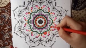 Как нарисовать мандалу. Раскрасим мандалу.