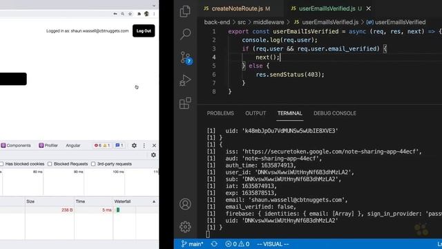139. Protect Server Routes from Unverified Users || Full Stack React Development || #react #reactjs