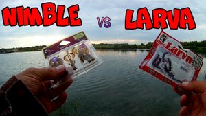 Crazy Fish NIMBLE 1,6 против Fanatik LARVA LUX 1,6 !!! Силиконовый Баттл. ))