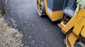 Лесколово | Заезд на участок из асфальтовой крошки