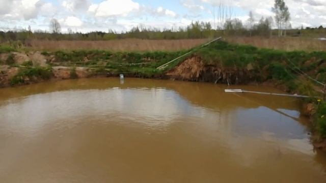 Свой пруд на даче. Открываю сезон по пруду: ставлю кормушки для рыбы., и тут звонок? ковид 19?