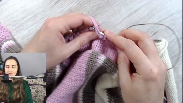 ? ВЯЖЕМ ФУТБОЛКУ ПОЛО. Урок 7. Вязание воротника и рукавов.