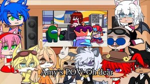 Sonic Characters React To FNF VS IMPOSTER V4 FULL WEEK ( AMONG US ) GCRV PART 2