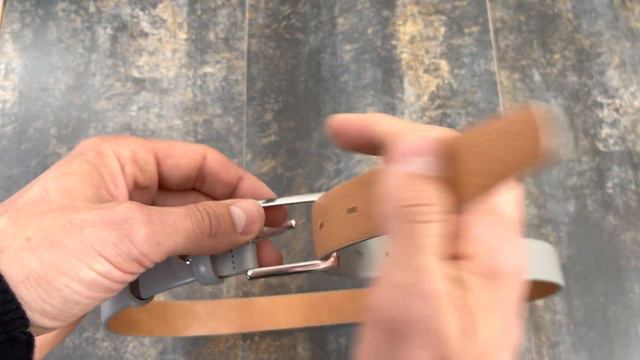 Grey Leather Belt | Men’s 11/8 inch Wide GRCL30SMOO | Brand Capo Pelle смотреть онлайн