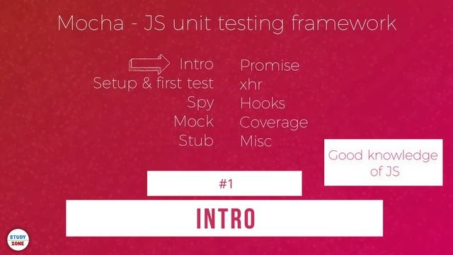 #1 - Introduction | Mocha - Javascript unit testing framework