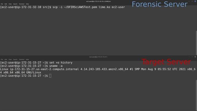 Amazon AWS EC2 Forensic Memory Acquisition - LiME смотреть онлайн