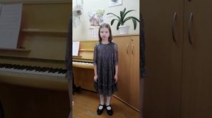 Смирнова Анастасия, 8 лет, муз. А. Пинегина, сл. А. Усачёва "Зимняя сказка"