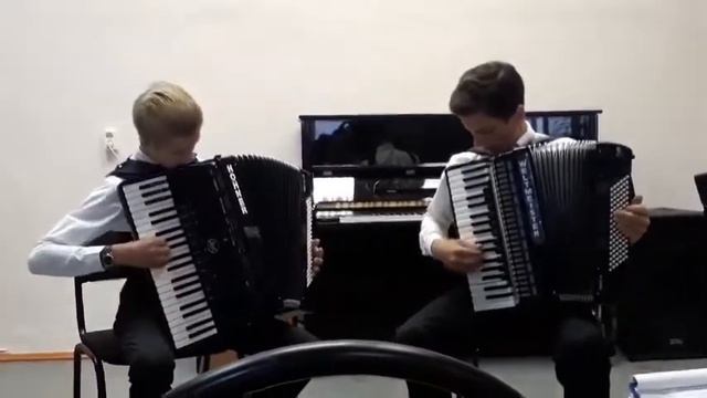 Векслер «Русская кадриль» | Дуэт аккордеонистов