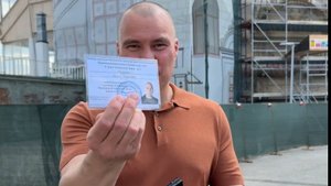 Андрей Медведев о получении удостоверения кандидата в депутаты Московской городской Думы.