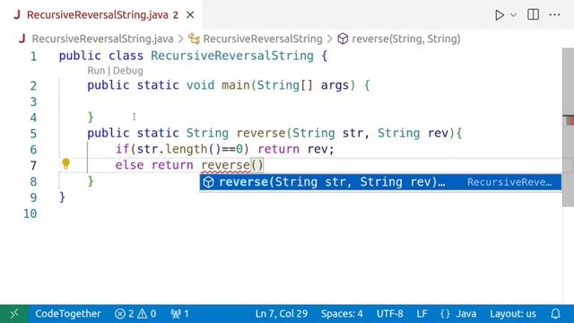 Java Recursion Tutorial: How to Reverse a String - Step-by-Step Guide