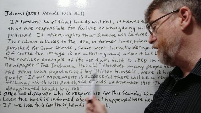 English Tutor Nick P Idioms (278) Heads Will Roll смотреть онлайн