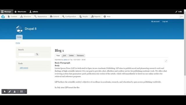 Drupal 8.9.20 Layouts Paragraph Demo смотреть онлайн