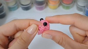 туториал на свинку-амигуруми из бисера 1 часть: голова, ушки, морковка ✨️?