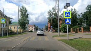 Едем через город Енисейск Красноярский край июль 2024г.