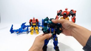 DinoSter DX Mini Two Mechas Combined RaptorTron StegoBlastWing TransFormation