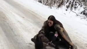 Самое Русское видео которое я видел!!!!! медведь