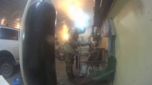 Переварка полов нива, сварка порогов, усиление крепления раздатки нива 2121.