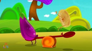 Ten Little Vegetables Jumping On The Bed Rhyme for Kids by Jelly Bears