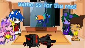 Princess Cadence, Shining Armor, Spike, Cheese Sandwich + Sombra react to Luna Tiktoks! ||Angst||