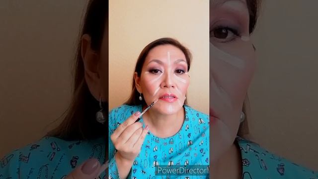 Рисуем консиллером "ёлочку" для лифтинга эффекта. смотреть онлайн